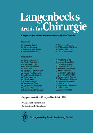 Buchcover Verhandlungen der Deutschen Gesellschaft für Chirurgie  | EAN 9783642481628 | ISBN 3-642-48162-0 | ISBN 978-3-642-48162-8