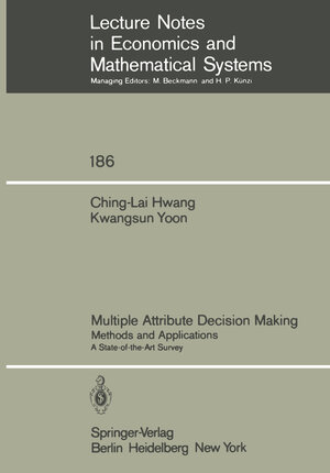 Buchcover Multiple Attribute Decision Making | Ching-Lai Hwang | EAN 9783642483189 | ISBN 3-642-48318-6 | ISBN 978-3-642-48318-9