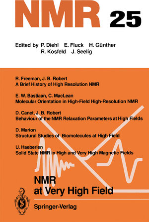Buchcover NMR at Very High Field | EAN 9783642488160 | ISBN 3-642-48816-1 | ISBN 978-3-642-48816-0