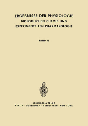 Buchcover Ergebnisse der Physiologie, Biologischen Chemie und Experimentellen Pharmakologie  | EAN 9783642496066 | ISBN 3-642-49606-7 | ISBN 978-3-642-49606-6