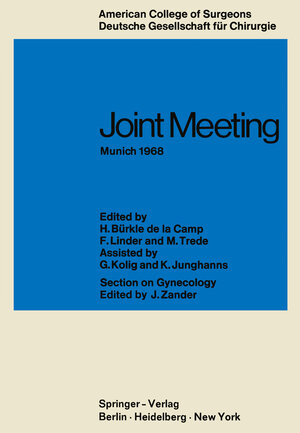 Buchcover Joint Meeting Munich 1968  | EAN 9783642499234 | ISBN 3-642-49923-6 | ISBN 978-3-642-49923-4