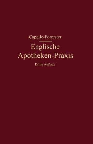 Buchcover Englische Apotheken-Praxis | Franz Capelle | EAN 9783642506376 | ISBN 3-642-50637-2 | ISBN 978-3-642-50637-6
