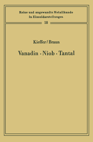 Buchcover Vanadin Niob · Tantal | Richard Kieffer | EAN 9783642510984 | ISBN 3-642-51098-1 | ISBN 978-3-642-51098-4