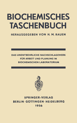 Buchcover Biochemisches Taschenbuch  | EAN 9783642532405 | ISBN 3-642-53240-3 | ISBN 978-3-642-53240-5