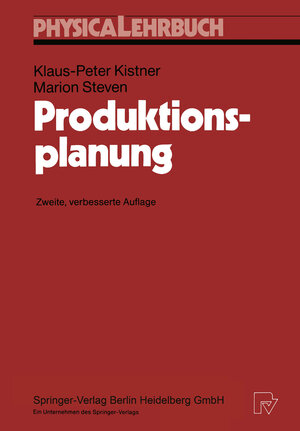 Buchcover Produktionsplanung | Klaus-Peter Kistner | EAN 9783642537196 | ISBN 3-642-53719-7 | ISBN 978-3-642-53719-6