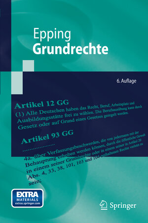 Buchcover Grundrechte | Volker Epping | EAN 9783642546587 | ISBN 3-642-54658-7 | ISBN 978-3-642-54658-7