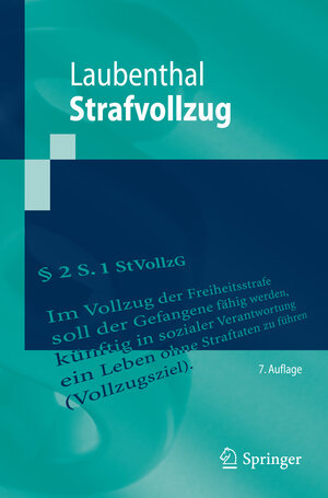 Buchcover Strafvollzug | Klaus Laubenthal | EAN 9783642548192 | ISBN 3-642-54819-9 | ISBN 978-3-642-54819-2