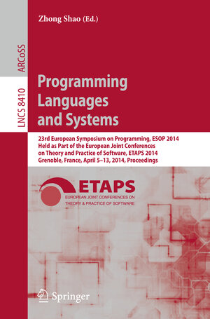Buchcover Programming Languages and Systems | EAN 9783642548338 | ISBN 3-642-54833-4 | ISBN 978-3-642-54833-8