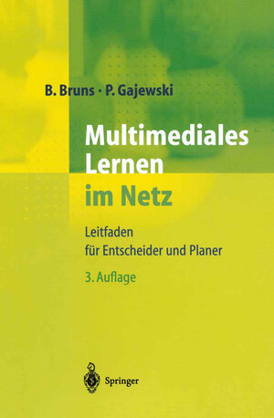 Buchcover Multimediales Lernen im Netz | Beate Bruns | EAN 9783642562495 | ISBN 3-642-56249-3 | ISBN 978-3-642-56249-5