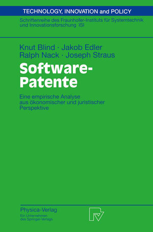 Buchcover Software-Patente | Knut Blind | EAN 9783642573446 | ISBN 3-642-57344-4 | ISBN 978-3-642-57344-6