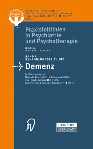 Buchcover Behandlungsleitlinie Demenz | Kenneth A. Loparo | EAN 9783642577345 | ISBN 3-642-57734-2 | ISBN 978-3-642-57734-5