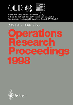Buchcover Operations Research Proceedings 1998  | EAN 9783642584091 | ISBN 3-642-58409-8 | ISBN 978-3-642-58409-1