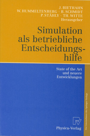 Buchcover Simulation als betriebliche Entscheidungshilfe  | EAN 9783642586712 | ISBN 3-642-58671-6 | ISBN 978-3-642-58671-2