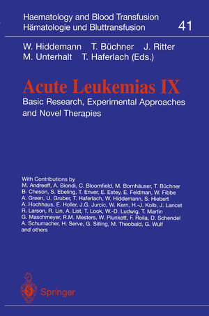 Buchcover Acute Leukemias IX  | EAN 9783642593581 | ISBN 3-642-59358-5 | ISBN 978-3-642-59358-1