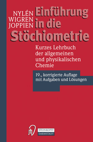 Buchcover Einführung in die Stöchiometrie | Paul Nylen | EAN 9783642612145 | ISBN 3-642-61214-8 | ISBN 978-3-642-61214-5