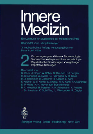 Buchcover Innere Medizin. Ein Lehrbuch für Studierende der Medizin und Ärzte  | EAN 9783642652820 | ISBN 3-642-65282-4 | ISBN 978-3-642-65282-0