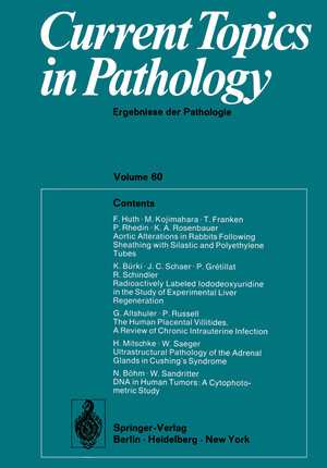 Buchcover Current Topics in Pathology / Ergebnisse der Pathologie | E. Grundmann | EAN 9783642662171 | ISBN 3-642-66217-X | ISBN 978-3-642-66217-1
