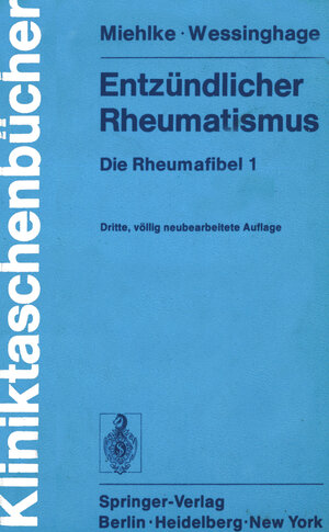 Buchcover Entzündlicher Rheumatismus | K. Miehlke | EAN 9783642663994 | ISBN 3-642-66399-0 | ISBN 978-3-642-66399-4