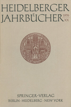 Buchcover Heidelberger Jahrbücher | Kenneth A. Loparo | EAN 9783642664236 | ISBN 3-642-66423-7 | ISBN 978-3-642-66423-6