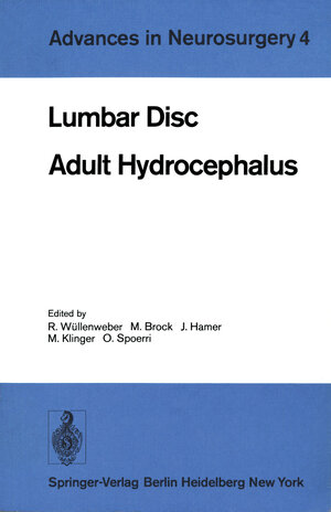Buchcover Lumbar Disc Adult Hydrocephalus  | EAN 9783642665783 | ISBN 3-642-66578-0 | ISBN 978-3-642-66578-3