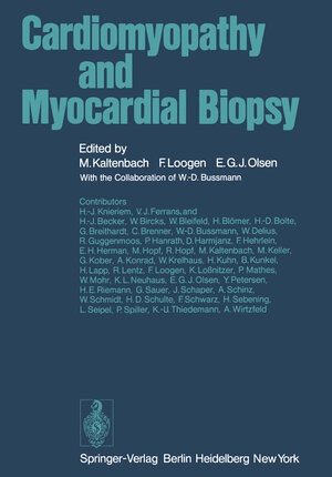 Buchcover Cardiomyopathy and Myocardial Biopsy  | EAN 9783642667749 | ISBN 3-642-66774-0 | ISBN 978-3-642-66774-9