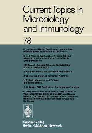 Buchcover Current Topics in Microbiology and Immunology | W. Arber | EAN 9783642668029 | ISBN 3-642-66802-X | ISBN 978-3-642-66802-9