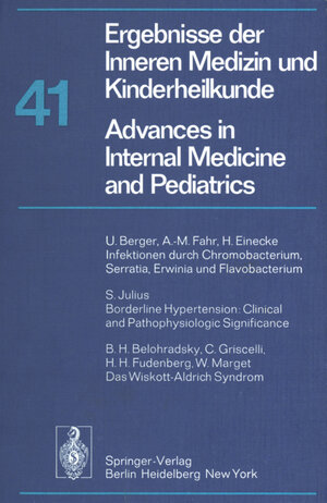 Buchcover Ergebnisse der Inneren Medizin und Kinderheilkunde / Advances in Internal Medicine and Pediatrics | P. Frick | EAN 9783642670503 | ISBN 3-642-67050-4 | ISBN 978-3-642-67050-3