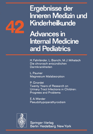 Buchcover Ergebnisse der Inneren Medizin und Kinderheilkunde / Advances in Internal Medicine and Pediatrics | P. Frick | EAN 9783642672408 | ISBN 3-642-67240-X | ISBN 978-3-642-67240-8