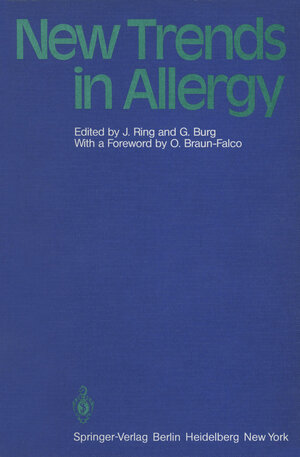 Buchcover New Trends in Allergy  | EAN 9783642678073 | ISBN 3-642-67807-6 | ISBN 978-3-642-67807-3