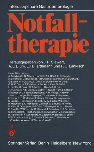 Buchcover Notfalltherapie  | EAN 9783642684975 | ISBN 3-642-68497-1 | ISBN 978-3-642-68497-5