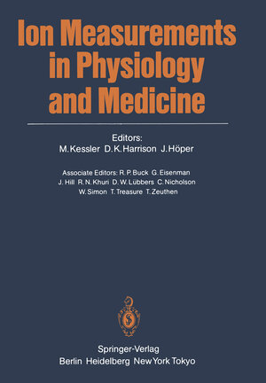 Buchcover Ion Measurements in Physiology and Medicine  | EAN 9783642705182 | ISBN 3-642-70518-9 | ISBN 978-3-642-70518-2