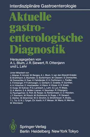 Buchcover Aktuelle gastroenterologische Diagnostik  | EAN 9783642705229 | ISBN 3-642-70522-7 | ISBN 978-3-642-70522-9