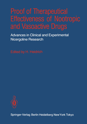 Buchcover Proof of Therapeutical Effectiveness of Nootropic and Vasoactive Drugs  | EAN 9783642707865 | ISBN 3-642-70786-6 | ISBN 978-3-642-70786-5