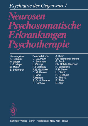 Buchcover Psychiatrie der Gegenwart  | EAN 9783642708602 | ISBN 3-642-70860-9 | ISBN 978-3-642-70860-2