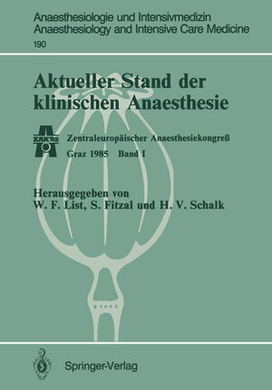 Buchcover Aktueller Stand der klinischen Anaesthesie  | EAN 9783642712296 | ISBN 3-642-71229-0 | ISBN 978-3-642-71229-6