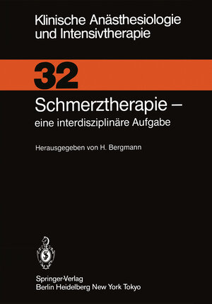 Buchcover Schmerztherapie  | EAN 9783642713330 | ISBN 3-642-71333-5 | ISBN 978-3-642-71333-0