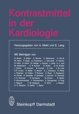 Buchcover Kontrastmittel in der Kardiologie  | EAN 9783642723520 | ISBN 3-642-72352-7 | ISBN 978-3-642-72352-0