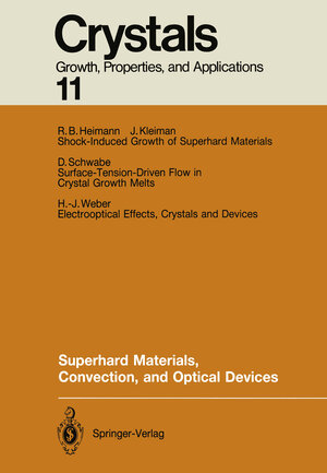 Buchcover Superhard Materials, Convection, and Optical Devices  | EAN 9783642732072 | ISBN 3-642-73207-0 | ISBN 978-3-642-73207-2