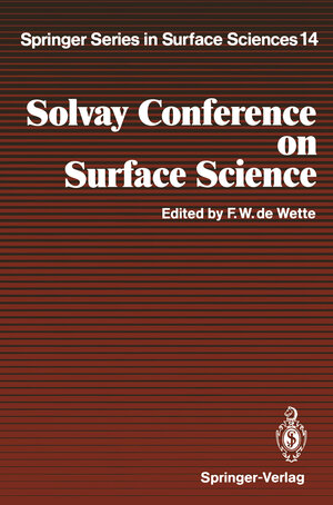 Buchcover Solvay Conference on Surface Science | EAN 9783642742200 | ISBN 3-642-74220-3 | ISBN 978-3-642-74220-0