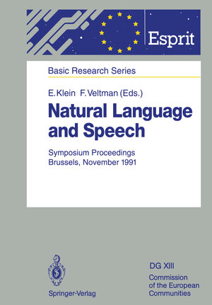 Buchcover Natural Language and Speech  | EAN 9783642771897 | ISBN 3-642-77189-0 | ISBN 978-3-642-77189-7
