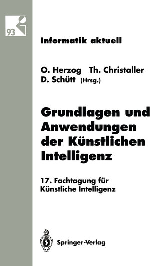 Buchcover Grundlagen und Anwendungen der Künstlichen Intelligenz  | EAN 9783642785450 | ISBN 3-642-78545-X | ISBN 978-3-642-78545-0