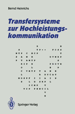 Buchcover Transfersysteme zur Hochleistungskommunikation | Bernd Heinrichs | EAN 9783642792045 | ISBN 3-642-79204-9 | ISBN 978-3-642-79204-5