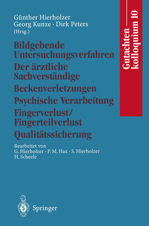Buchcover Gutachtenkolloquium 10  | EAN 9783642797200 | ISBN 3-642-79720-2 | ISBN 978-3-642-79720-0