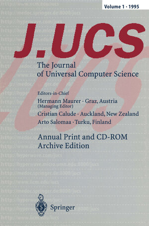 Buchcover J.UCS The Journal of Universal Computer Science  | EAN 9783642803529 | ISBN 3-642-80352-0 | ISBN 978-3-642-80352-9