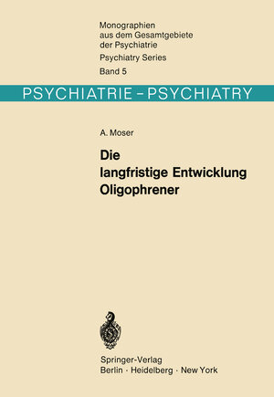 Buchcover Die langfristige Entwicklung Oligophrener | A. Moser | EAN 9783642806513 | ISBN 3-642-80651-1 | ISBN 978-3-642-80651-3