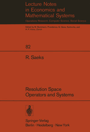 Buchcover Resolution Space, Operators and Systems | R. Saeks | EAN 9783642807350 | ISBN 3-642-80735-6 | ISBN 978-3-642-80735-0