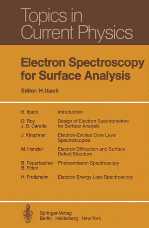 Buchcover Electron Spectroscopy for Surface Analysis | EAN 9783642811012 | ISBN 3-642-81101-9 | ISBN 978-3-642-81101-2