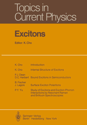 Buchcover Excitons  | EAN 9783642813689 | ISBN 3-642-81368-2 | ISBN 978-3-642-81368-9