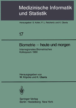 Buchcover Biometrie — heute und morgen  | EAN 9783642814051 | ISBN 3-642-81405-0 | ISBN 978-3-642-81405-1