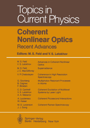 Buchcover Coherent Nonlinear Optics  | EAN 9783642814952 | ISBN 3-642-81495-6 | ISBN 978-3-642-81495-2